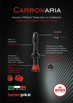 Barbieri Carbonaria Carbon Tubeless Ventile 35mm -Shimano and Sram Store barbieri carbonaria tuebelss ventil 2 10403 2