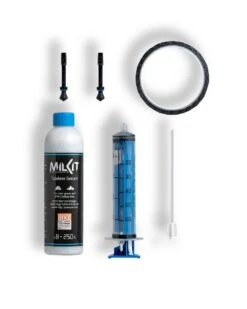 MilKit Tubeless Conversion Kit 45mm Ventile/21mm Tape -Shimano and Sram Store milkit tubeless conversion kit 2 0