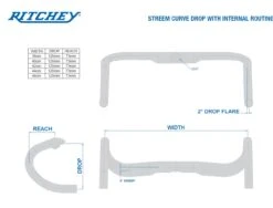 Ritchey Comp Streem Internal Routing 42cm Lenker -Shimano and Sram Store ritchey comp streem internal routing lenker 6 21853 5 21854 5