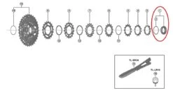 Shimano 105 CS-R7100 12fach Kassettenverschlussring