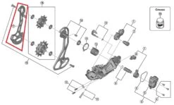 Shimano GRX RD-RX815/RX810 Schaltwerk Leitblech Innen