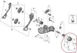 Shimano GRX RD-RX817 Schaltwerk - Abdeckung